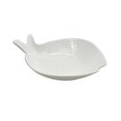Travessa de Ceramica Peixe Média Branca 28x23x6,5cm Travessa de Ceramica Peixe Média Branca 28x23x6,5cm