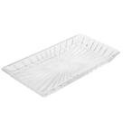 Travessa De Cristal Capri Retangular 28x13,5cm Vidro Para Petisco Bandeja Servir Mesa Posta Transparente