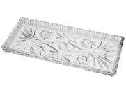 Travessa de cristal grande para servir doces salgados bolos