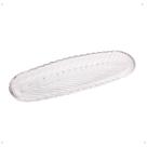 Travessa de cristal leaf Folha lyor 39,5x14x3cm