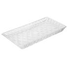 Travessa De Cristal Sintra Retangular 28x13,5cm Vidro Para Petisco Bandeja Servir Mesa Posta Transparente