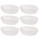 Travessa de plástico oval 2 litros marmorizado com 6 unidades Plasutil ref. 16377