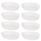 Travessa de plástico oval 3 litros marmorizado com 8 unidades Plasutil ref. 16378