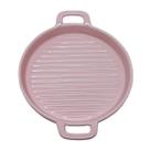 Travessa de Porcelana Redonda Canelada Rosal 23 x 18 x 2,5cm