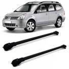 Travessa De Teto Nissan Livina 2006 A 2017 Aluminio Slim Preto