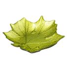 Travessa de Vidro Fall Folha Verde 28x27cm