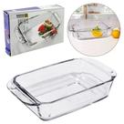 Travessa de vidro retangular patris 530ml 20,5x11,5x4,3cm na caixa - YAHA