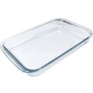 Travessa de Vidro Temperado Retangular Borossilicato 2,2L