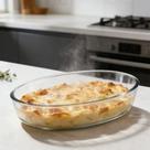 Travessa e Assadeira 3 Litros em Vidro Borossilicato Ultra Resistente Oval Vai Ao Forno Sobremesa e Pratos