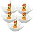 Travessa Finger Food 40ml 5 Peças 7,7cm Melamina Gourmet Mix