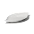 Travessa Folha para Buffet Saladas Melamina Premium Bestfer Cor:BRANCOTamanho:49,7CM Travessa Folha para Buffet Saladas Melamina Premium Bestfer Cor:BRANCOTamanho:49,7CM