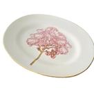Travessa Funda Oval Grande Filete Ouro Ype Rosa - 60693607