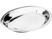 Travessa Funda Oval p/ Servir Aco Inox Tradicional 35cm 1,4L - Hauskraft