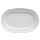 Travessa G 34x22 cm Relevo Chevron Branca Germer Porcelanas