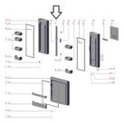 Travessa Móvel Porta Esquerda Geladeira A01321420 Electrolux