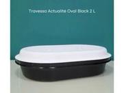 Travessa Oval Actualité 2L Preto e Branco Travessa Oval Actualité 2L Preto e Branco