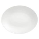 Travessa Oval Baixela Porcelana Branca Servir Tramontina 40x29cm Sophia Mesa Posta