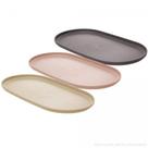 Travessa Oval Bambu PP Lines Salmão 21cm 220837 Lyor