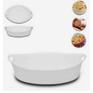 Travessa Oval Canelada 1,3 L Melamina Bestfer 28cm P/ Servir