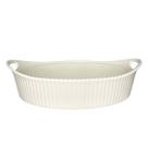 Travessa Oval Canelada 960ml Melamina Bestfer 24cm.