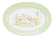 Travessa oval lapin pequena verde pascoa