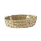 Travessa oval vimini em vidro borossilicato e rattan 1,5 litros