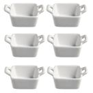Travessa Porcelana Branca 60ml - Finger food - 6 Peças