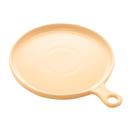 Travessa Porcelana Redonda c/Cabo Nordica Amarelo 26x2,5cm