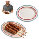 Travessa Prato Oval 30cm Melamina P/ Petiscos e Sushi Travessa Prato Oval 30cm Melamina P/ Petiscos e Sushi