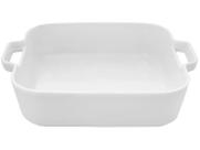 Travessa quadrada de porcelana 24 cm - Hauskraft - Etilux