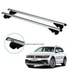 Travessa Rack de Teto Volkswagen Tiguan Kiussi Belluno 120cm 70kg Prata