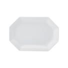 Travessa Rasa Oitavada Oval 28 cm Porcelana Schmidt - Mod. Prisma