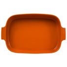 Travessa Reefratária Retangular 37x26 Laranja 4,9 L Germer