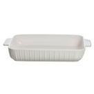 Travessa Refratária 3L Porcelana Branca Assar Servir 37cm Blanc New Bone China