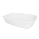 Travessa Refrataria De Porcelana Branca 1 Litro Retangular Pequena Travessa Refrataria De Porcelana Branca 1 Litro Retangular Pequena