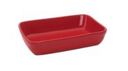 Travessa refratária retangular 29CM vermelha - RICAELLE