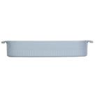 Travessa Refratária Retangular 37x26 Azul Vintage 4,9 L