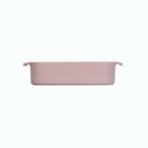 Travessa Refratária Retangular em Porcelana Rosa Fractal 30x21x6,5cm Germer