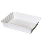 Travessa Retangular Canelatta LE CHEF 26x18x6,5 Cm Branca