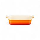 Travessa Retangular Heritage Le Creuset 26cm Laranja Travessa Retangular Heritage Le Creuset 26cm Laranja