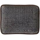 Travessa Retangular Pequena 18x14cm Juta Titanium Sushi Sashimi Porto Brasil