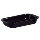 Travessa Retangular Preta Ceramica Retrataria Assadeira Forno