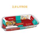 Travessa Retangular Vidro 2,9L Assados Doces Torta Marinex