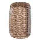 Travessa retangular Vimini Vidro Borossilicato Rattan M -Dynasty Travessa retangular Vimini Vidro Borossilicato Rattan M -Dynasty