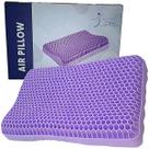 Travesseiro Air Pillow 3D Gel Elástico Hipoalergênico Roxo Travesseiro Air Pillow 3D Gel Elástico Hipoalergênico Roxo