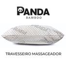 Travesseiro Alto Macio Massageador Panda Fibra Soft Tecido Respirável Anti Alérgico Antiácaro
