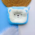 Travesseiro Anatômico Bebê Modelador Anti Cabeça Chata Azul