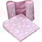 Travesseiro Anti-refluxo De Carrinho+rolinho Segura Bebe Rosa Travesseiro Anti-refluxo De Carrinho+rolinho Segura Bebe Rosa