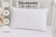 Travesseiro Bebê Antialérgico Hipoalergênico Macio 30x45cm para Berço Confortável