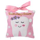 Travesseiro da Fada do Dente Xunboo 17x17cm Rosa Presente Infantil